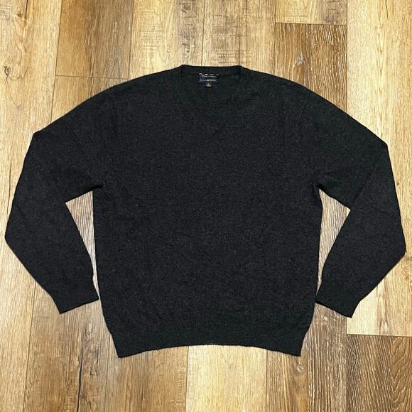 Club Room Estate 100% Cashmere Sweater Mens L Minimalist Preppy Career Holiday - Picture 1 of 6